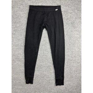 Meriwool Pants Women Medium Black 100% Merino Wool Base Layer Thermal Long Johns